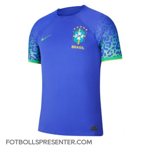 Brasilien Borta Matchtröja VM 2022 Kortärmad Brasilien Borta Matchtröja VM 2022 Kortärmad
